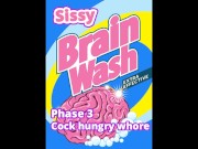 Sissy MESMERIZE MIND washer Phase 3 Cock Hungry Whore LOOP IT AND EDGE TO GAY PORN